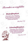 Steak-House Landfrieden menu