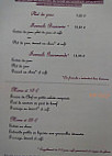 Le Clos Gourmand menu