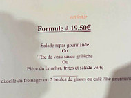 Le Chat Gourmand menu