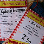 CrÊperie L'idiot menu