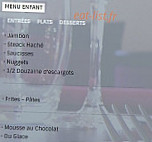 Le Moulin menu