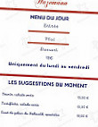 Le Champ Du Feu menu