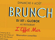 L'effet Mer menu