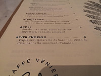 Caffe Venier menu