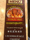 Istanbul Grill menu