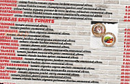 Pizz'aveyron menu