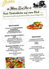 Zur Post Glashaus menu