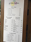 Gelato Ladies menu