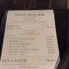 L'Oustau de la Mar menu