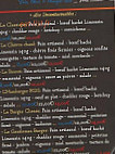 Gentleman Burger menu