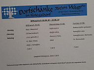 Dorfschanke in Kriegsdorf Beim Wastl menu