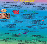 Los Amigos Mexican menu