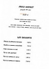 La Table du Maroc menu