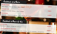 Le Puy de la Lune menu