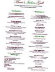 Maries Italian Grill menu