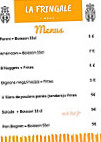 Snack La Fringale menu