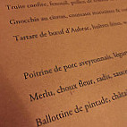 Le Pic Saint Loup menu