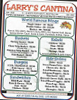 Larry's Cantina menu