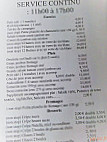 Cave Du Mesnil menu