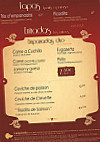 Milonga menu