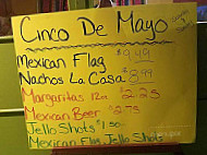 Lacasa Mexicania menu