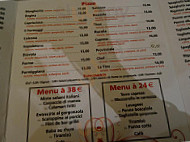 Pizza Tina menu