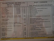 Bol D'Or menu