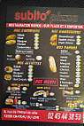 Subito Pizza menu