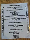 Sporty's Iron Duke Saloon menu