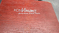 Konvinum menu