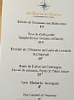 Le Bistrot à Huîtres menu