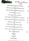 Le Moulin de la Baine menu