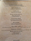 Bella's menu