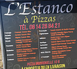 L'estanco A Pizza menu