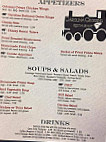 Carolina Crossing menu