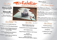 L'atelier menu