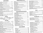 Zegarelli's Pizza menu