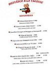 La Valouse menu