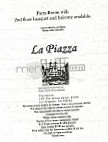 La Piazza menu