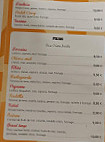 Pizzéria De Cassagnes menu