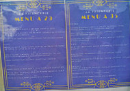 La Faïencerie menu