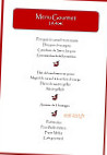 La Renardiere menu