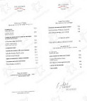 Les Lodges Sainte Victoire menu