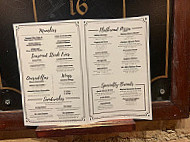 Cricket Club menu