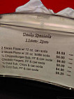 Canisteo Pizzeria menu