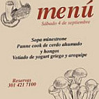 250 Grados menu