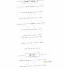 Le Belvédère menu