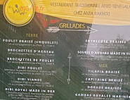 Le Wiri Wiri menu