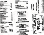 Village Pizzeria menu