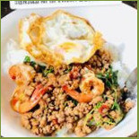 นอกกรอบ กะเพราถาด แม่เหียะ Cibo